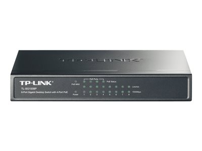  TP-LINK  TL-SG1008P - conmutador - 8 puertos - sin gestionarTL-SG1008P