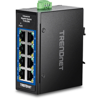 8-PORT INDUSTRIAL GIGABIT      PERPDIN-RAIL MINI SWITCH TI-GLC80