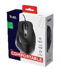 RATON CABLE CURVO 6 BOTONES    PERPNEGRO FYDA 24728