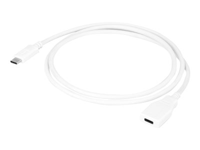  URBAN FACTORY  Cable USB-C extension 1m white (USB-C male to USB-C female) - cable alargador USB de tipo C - 1 mTCE01UF
