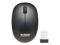 Urban Factory Free - ratón - 2.4 GHz - negro WMB01UF