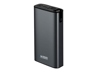 URBAN FACTORY  Power Bank Bigee 10500mAh USB-C cargador portátil - 2 x USB, 24 pin USB-C - 18 vatiosBEB15UF
