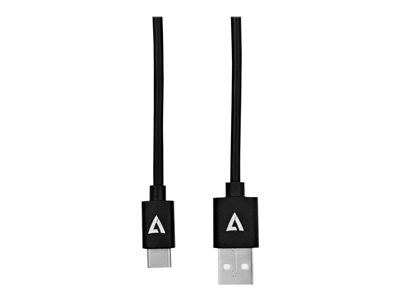  V7  - cable USB de tipo C - USB-C a USB - 1 mV7U2C-1M-BLK-1E