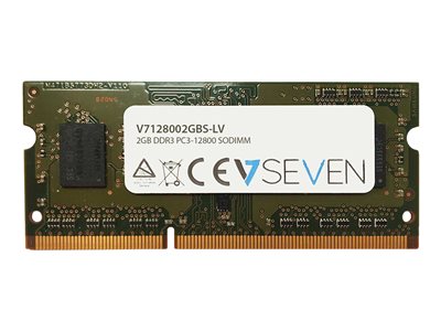  V7  - DDR3 - módulo - 2 GB - SO DIMM de 204 contactos - 1600 MHz / PC3-12800 - sin búferV7128002GBS-LV