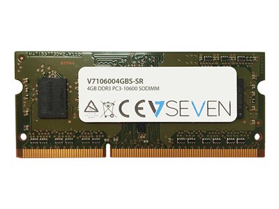  V7  - DDR3 - módulo - 4 GB - SO DIMM de 204 contactos - 1333 MHz / PC3-10600 - sin búferV7106004GBS-SR