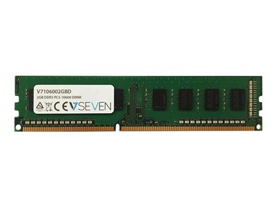  V7  - DDR3 - módulo - 2 GB - DIMM de 240 contactos - 1333 MHz / PC3-10600 - sin búferV7106002GBD