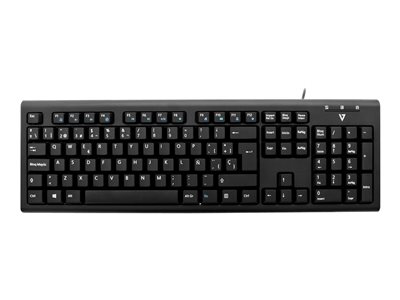  V7  KU200ES - teclado - español - negroKU200ES