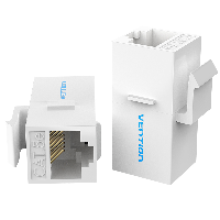 VENTION Adaptador Conector RJ45 VDD-B07-B Cat5e UTP/ RJ45 Hembra - RJ45 Hembra/ Negro VDD-B07-B