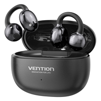 VENTION Auriculares Bluetooth Vention Echo Clip A11 Pro con estuche de carga/ Autonomía 6h/ Negro NBWB0-PH