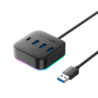 VENTION Hub USB 3.0 Vention CHZBC/ 3xUSB/ 1xUSB Tipo-C/ 1xUSB Tipo-C PD CHZBC
