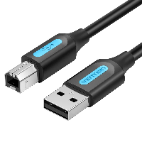Vention USB-A 2.0 TO USB-B PRINTER CABLCABLE 5M BLACK PVC TYPE COQBJ