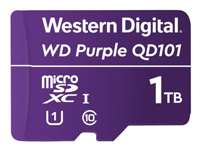  WD  Purple WDD100T1P0C - tarjeta de memoria flash - 1 TB - microSDXCWDD100T1P0C