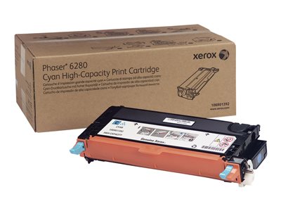  XEROX  Phaser 6280 - gran capacidad - cián - original - cartucho de tóner106R01392