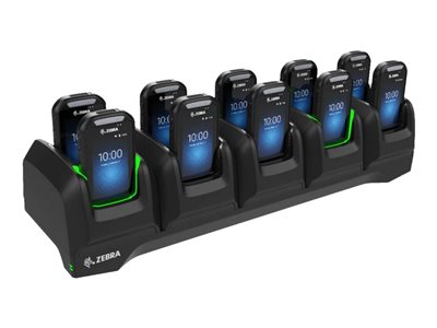  ZEBRA  10-Slot Locking Smart Cradle - base de carga de portátilCRD-EC30-10SC1-01