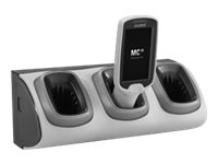  ZEBRA  3-Slot High Density Locking Cradle - base de carga de portátilCRD-MC18-3SLCKH-01