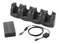 Zebra 4-Slot Charge Only Cradle Kit - soporte de carga manual + adaptador de corriente