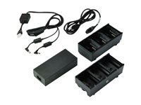 Zebra Dual 3-Slot Battery Charger Connected via Y Cable - cargador de batería